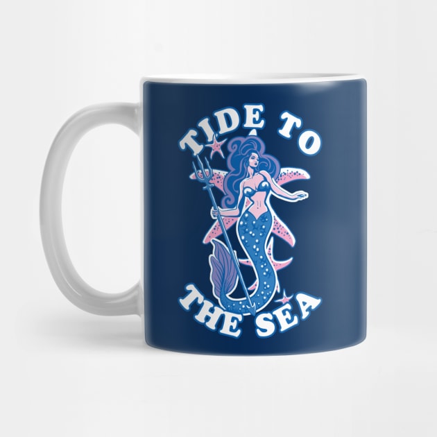 Sea Lover Mermaid Design | Tide To The Sea by TMBTM